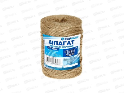 Шпагат джутовый 100м Текс 560*2  Сибшнур*70