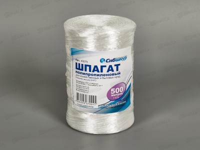 Шпагат полипропиленовый Текс 1100, 500 м Сибшнур*22