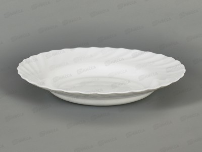 Тарелка суповая круглая РО225Т WHITE 116822 *6/36