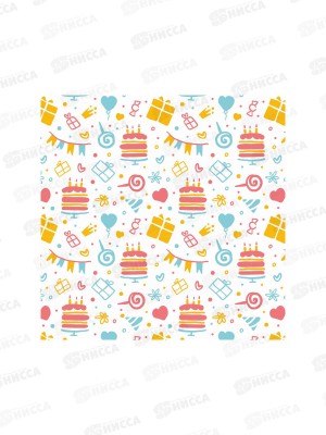 Бумага упаковочная Optima Праздник (10л,70*100см) УБ-4444 *25