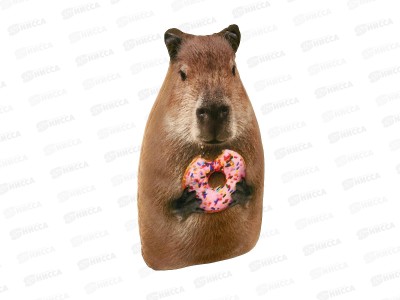 Игрушка антистресс Капибара пончик 30см, МТ30015  *20