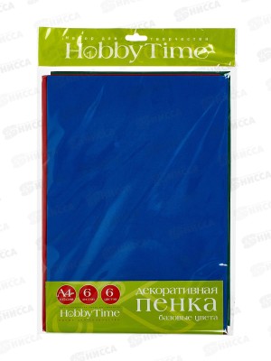 Фоамиран АЛЬТ базовые цвета 6л/6цв, 11-406-160 *20