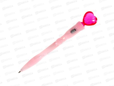 Ручка шар. MAZARI Heart синяя, 0.7мм,с подсвет. M-7864-70 *36