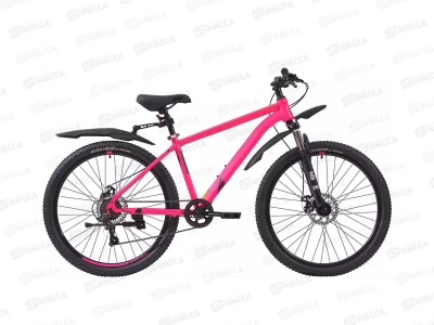 Велосипед 26&quot 7ск RUSH HOUR NX 605 DISC ST розовый рама 16&quot, 377990