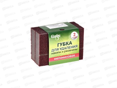 Губка д/посуды для удаления накипи и ржавчины 2шт 597-105 *10