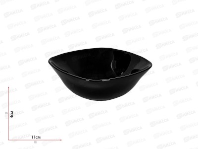 Салатник квадратный 11*11см 140мл Черный 100ч-скл5