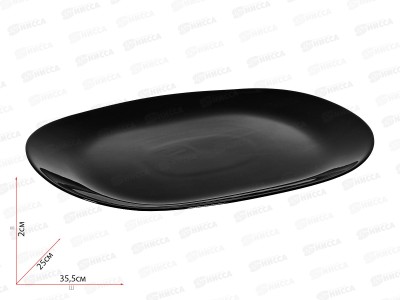 Блюдо прямоугольное 25*35,5см Черный 100ч-тбл14
