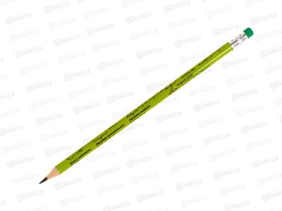 Карандаш ч/г с ластиком ВКФ &quotПринты&quot Школьный (ТМ), 1-PR-15T в тубусе *15