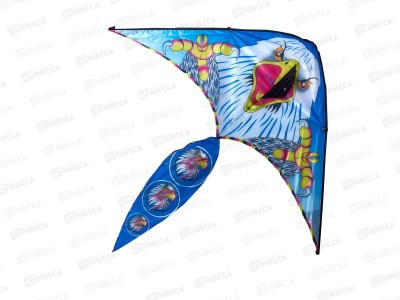 Воздушный змей, 3 цв. микс, 100*45см, ленточка 50см, IT108952