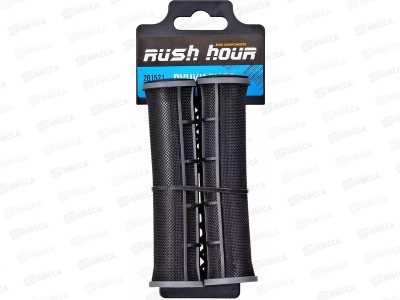 Грипсы велосипедные, 125 мм, резина, 2 шт, Rush Hour