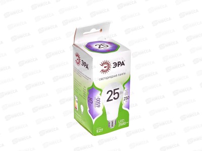 Лампа светодиодная ЭРА GREEN LINE LED 25Вт 6500К, A60-25W-865-E27 *10/100