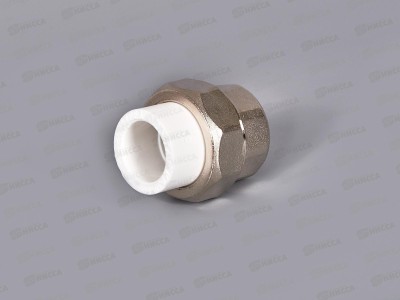 Муфта разъемная PP-R ЭКО 20*3/4&quot вн.резьба, белый, Jakko *30/150
