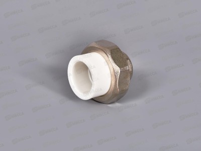 Муфта разъемная PP-R ЭКО 25*1/2&quot вн.резьба, белый, Jakko *20/80