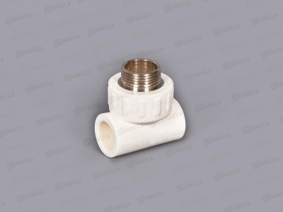 Тройник PP-R с нар.рез.  белый 20x3/4&quot Jakko *10/80