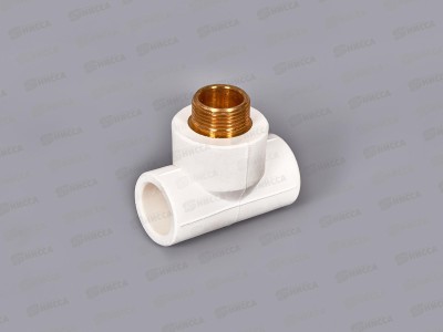 Тройник PP-R с нар.рез.  белый 25x3/4&quot Jakko *10/80