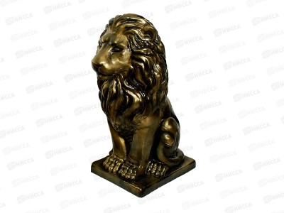 Фигура садовая из гипса &quotЛев&quot Бронза (800*340мм) арт.389 Б