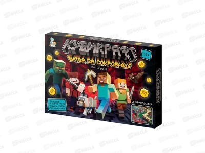 Игра настольная &quotКубикрафт&quot Битва за сокровища, 05770