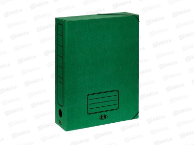 Папка арх.  7.5см с рез. Союзбланкиздат зеленая. ASR-7108 *50