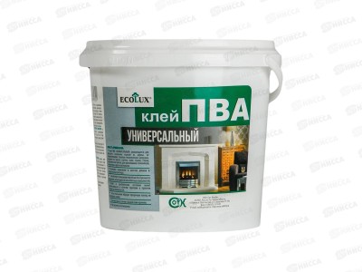 Клей ПВА ECОLUX универсальный 2кг  *8
