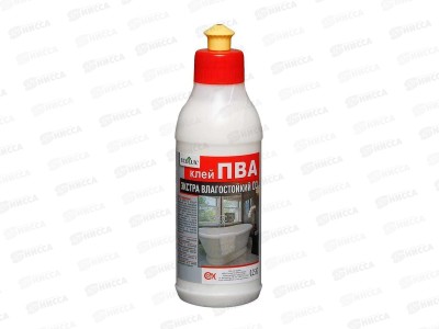 Клей ПВА ECОLUX экстра влагостойкий 0,25кг  *35