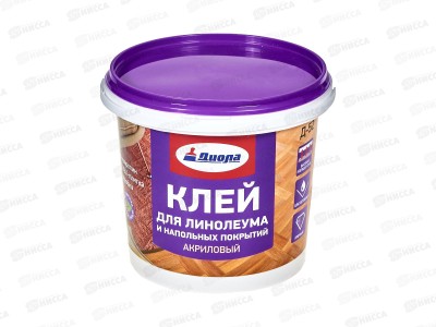 Клей акриловый для напольных покрытий и линолеума Д-52 1,5кг