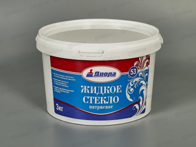 Жидкое стекло натриевое Диола Д-53 3,0кг