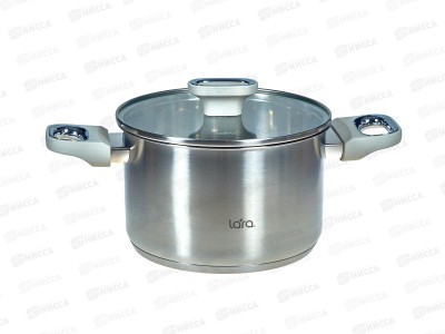 Кастрюля Флора LR02-258 20х12,5см 3,9л, индукционное  дно, крышка