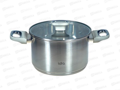 Кастрюля Флора LR02-259 22х13,,5см 5,1л, индукционное  дно, крышка
