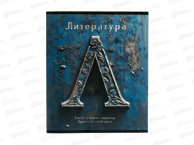 Тетрадь 48л лин. ПЛН HARDCORE Литература. скрепка 25049 *40