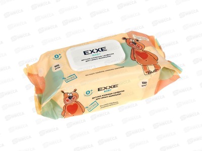 EXXE Baby влажные салфетки 100шт для детей 0+ С0008078 *12