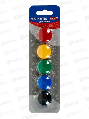 Магниты Profit d=30, 5шт, МН-0106  *144