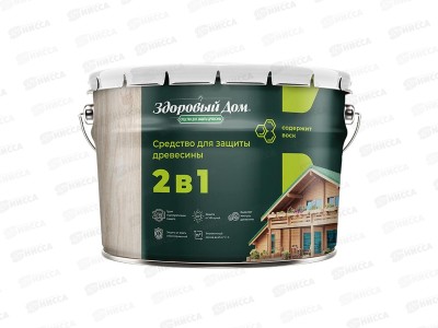 Здоровый дом деревозащита 2в1 тик,  9л, 9592413 *1/55