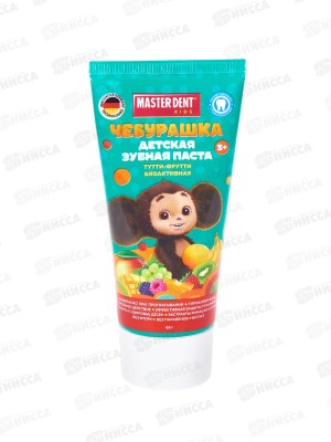 УМКА MASTER DENT зубная паста детская Чебурашка тутти-фрутти 65г *24