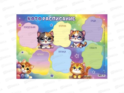 Расписание уроков ПГС 20*29 Котики *20