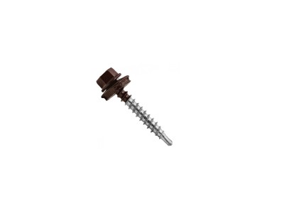 Саморез кровельный RAL8017 5,5*19 (250шт) Шок-кор., Zitar  *16