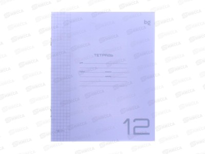 Тетрадь 12л кл. BG UniTone Neon ,пластик. обл. сиреневый 08898 *10/150