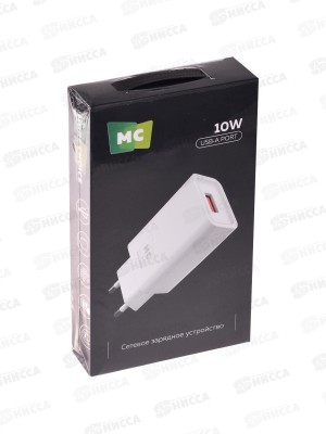 З/у сетевое 1USB 2.0A  More choice NC07 белый