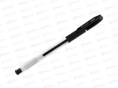  Ручка гел. MAZARI Bruma черная, 0.5мм, проз.корп., M-5826-71 *40