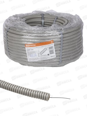 Труба гофрированная ПВХ d32 с зондом (50м) тяжелая TDM, 0104 *100
