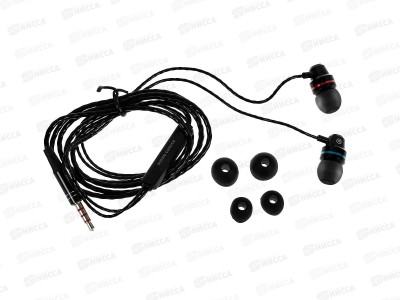 Наушники вакуумные AUX разъём с МК 1.2м, More Choice P71 Black