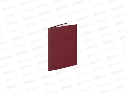Папка адрес.  А4 Staff Basic На подпись бордовая,129634