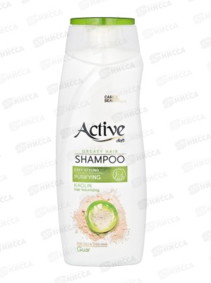 Active Шампунь C&B С каолином и гуаром для прид объема 350мл  *12