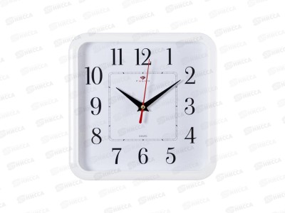Часы настенные &quot21 Век&quot 2223-336W &quotКлассика&quot Рубин квадр. 22*22 корпус белый