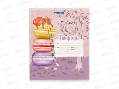 Тетрадь 12л лин. BRAU Озорные коты*10/280