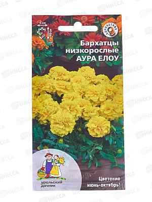 Бархатцы Аура Елоу Евро низкорослые *10 УрД +