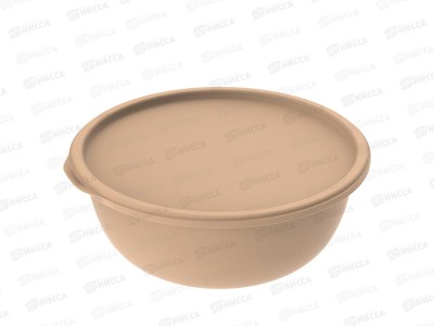Миска 2,3л с крышкой &quotШарм&quot (какао) АП 580  *30