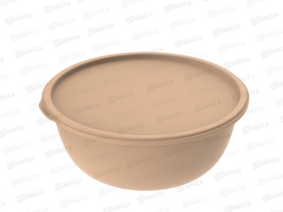 Миска 3,7л с крышкой &quotШарм&quot (какао) АП 581  *60