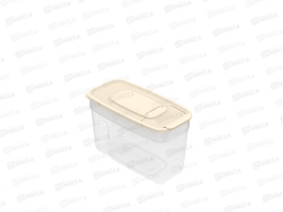 Контейнер для сыпучих продуктов 1л, слоновая кость,АП 733 (170х85х105) *63