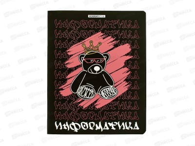 Тетрадь 48л кл. АКАД Мишки. Информатика,  EAC-15580 *20/60
