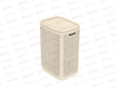 Корзина плетёная для белья &quotЛён&quot 75л, сл. кость, АП 370 (430х321х600)